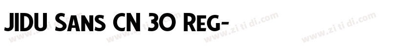 JIDU Sans CN 30 Reg字体转换